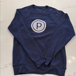 Pure Barre Navy Crewneck Sweater with Logo | Soft | Medium